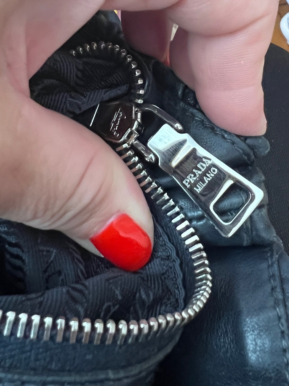 Prada BlackDark Gray Ruched Leather Hobo Bag! ⭐️⭐️Offers are always welcome! - Picture 13 of 15